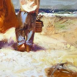 Breezy Day at the Beach by Pino (1939-2010)
