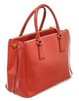 Prada Pink Leather Medium Tote Bag