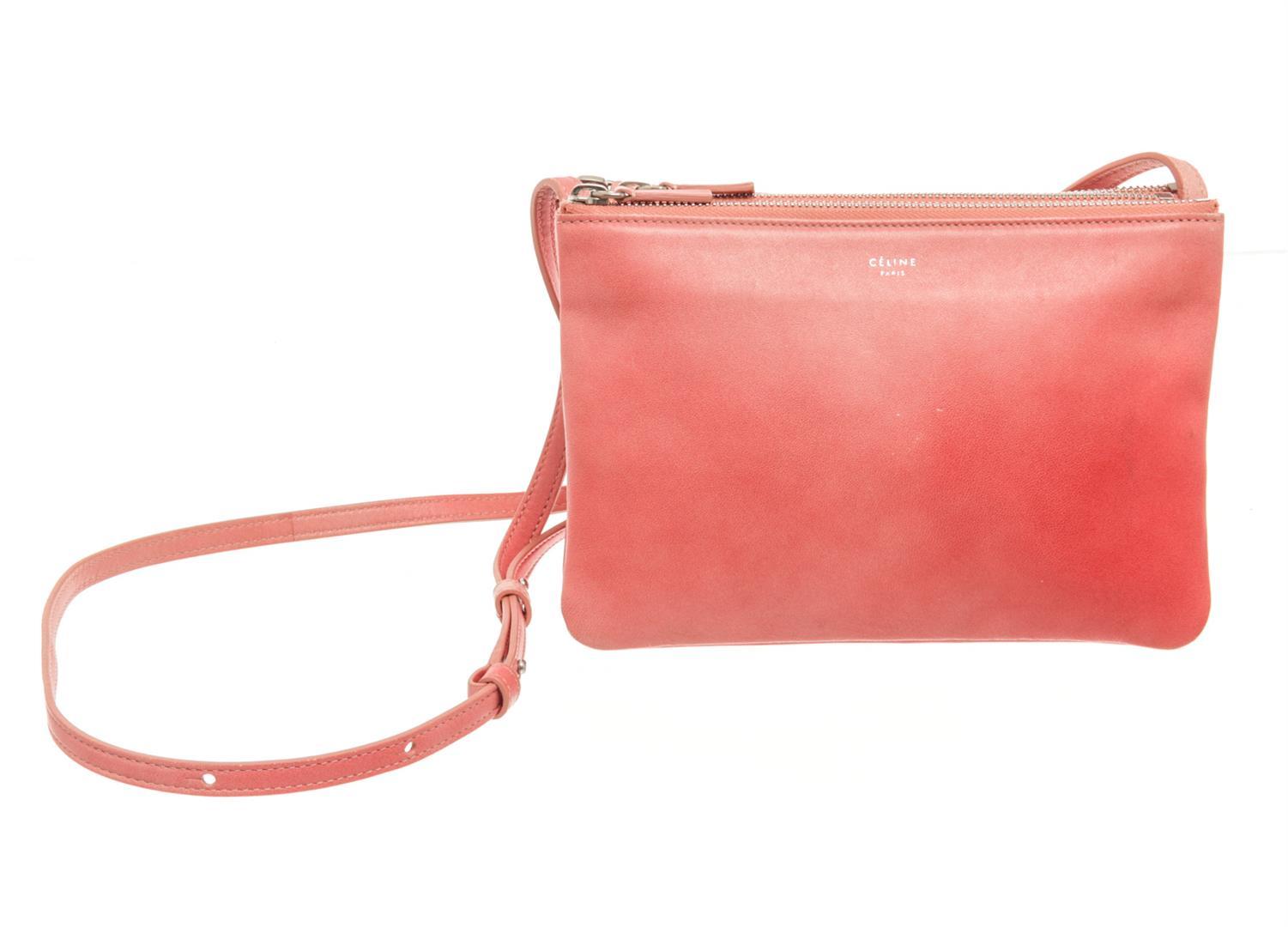 Celine Trio Ombre Leather Small Crossbody Bag