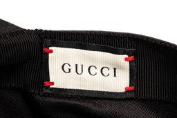 Gucci Black GG Canvas Web Baseball Cap