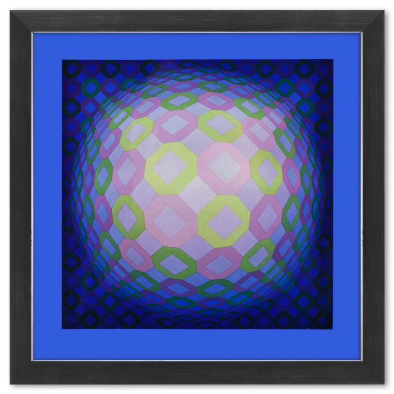 Okta - Pos de la serie Structures Universelles De L'Octogone by Vasarely (1908-1