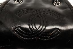 Chanel Black Leather CC Bowler Bag