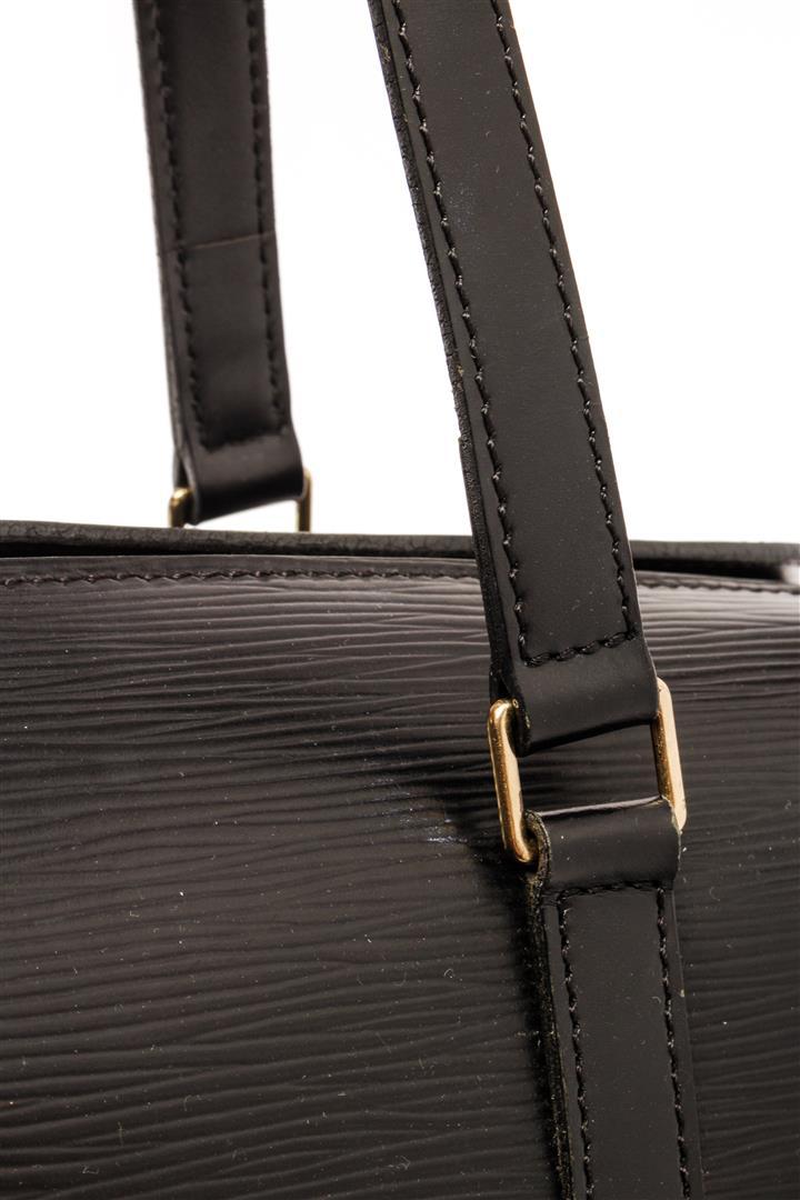 Louis Vuitton Black Epi Leather Soufflot Tote Bag