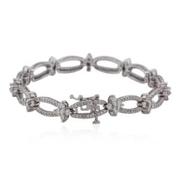 14KT White Gold 3.09 ctw Diamond Bracelet