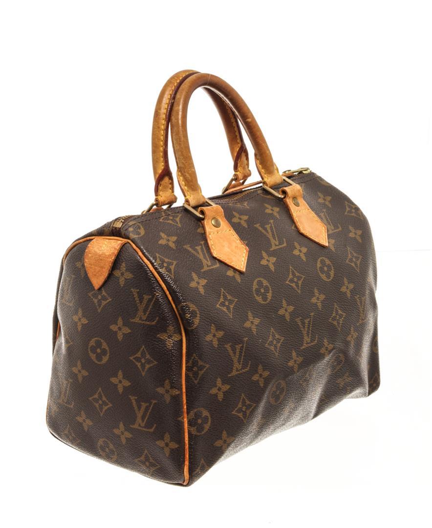 Louis Vuitton Brown Monogram Speedy 25 Handbag