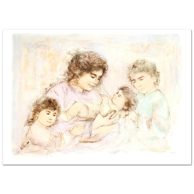 Marilyn and Children by Hibel (1917-2014)