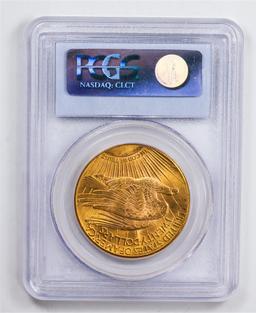 1927 $20 Double Eagle Gold Coin PCGS MS63