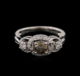 14KT White Gold 0.87 ctw Diamond Ring