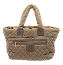 Chanel Beige Quilted Coco Cocoon Tote Bag