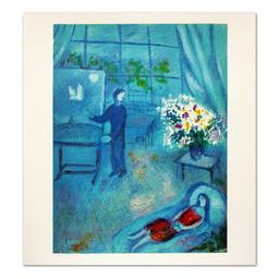 L'artiste Et Son Modele by Chagall (1887-1985)