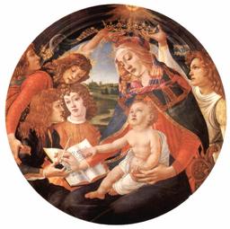 Sandro Botticelli - Maria with Christ child and Five Angels