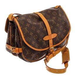 Louis Vuitton Brown Monogram Canvas Saumur 30 Shoulder Bag