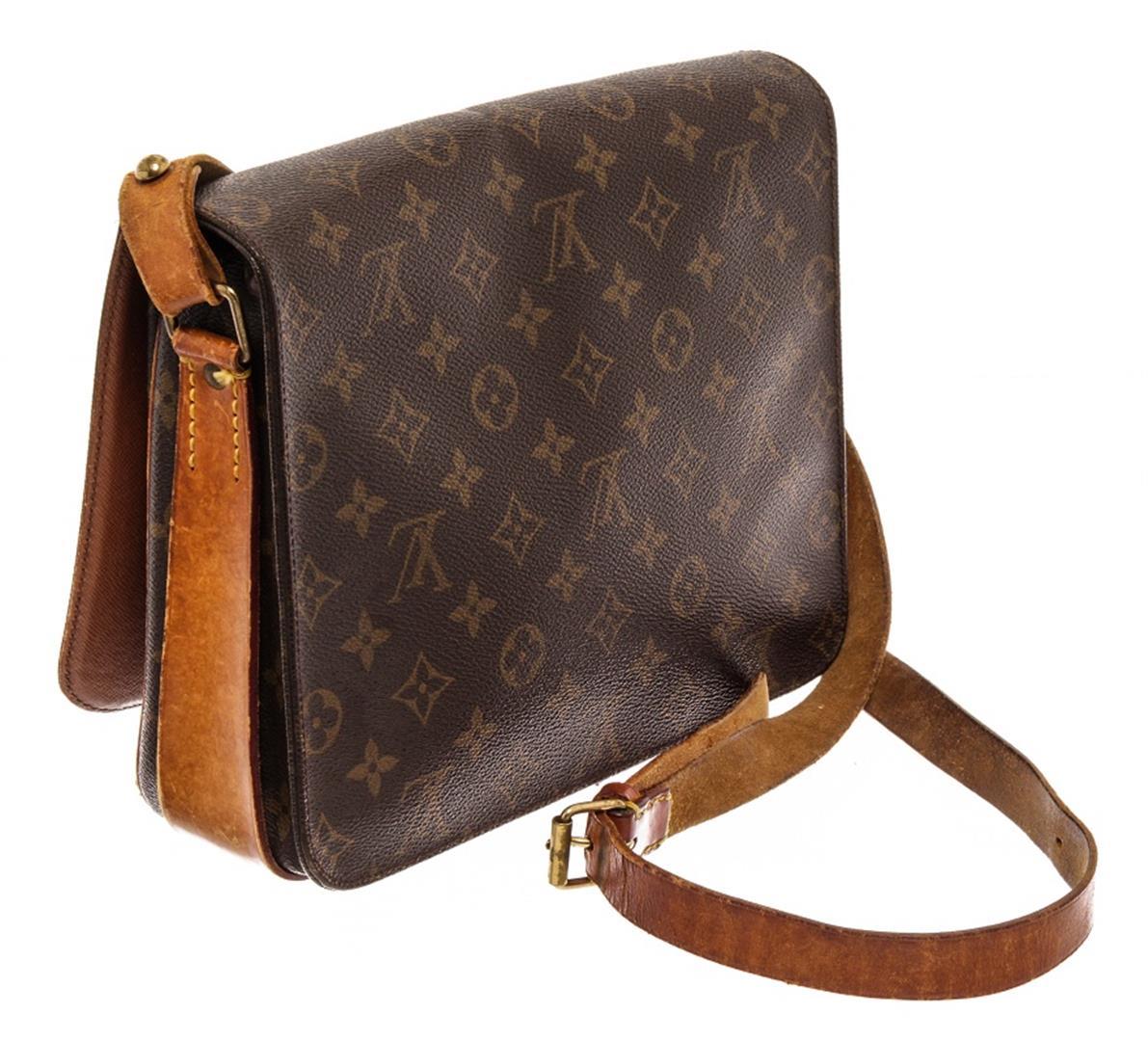 Louis Vuitton Brown Monogram Cartouchiere GM Messenger Bag