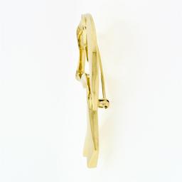 Tiffany & Co. Paloma Picasso Graffiti 18k Yellow Gold Open Dog Ribbon Brooch Pin