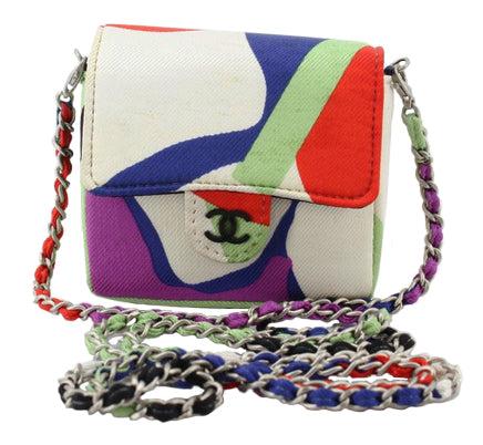 Chanel Multicolor Satin Mini Messenger Pouch