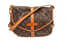 Louis Vuitton Brown Monogram Canvas Saumur 30 Crossbody Bag