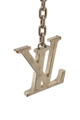 Louis Vuitton Silver Metal Initial Key Holder