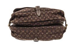 Louis Vuitton Brown Monogram Mini Lin Saumur 30 Ba