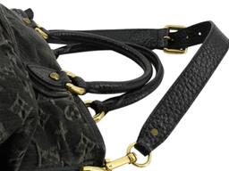 Louis Vuitton Black Denim Neo Cabby MM Shoulder Bag