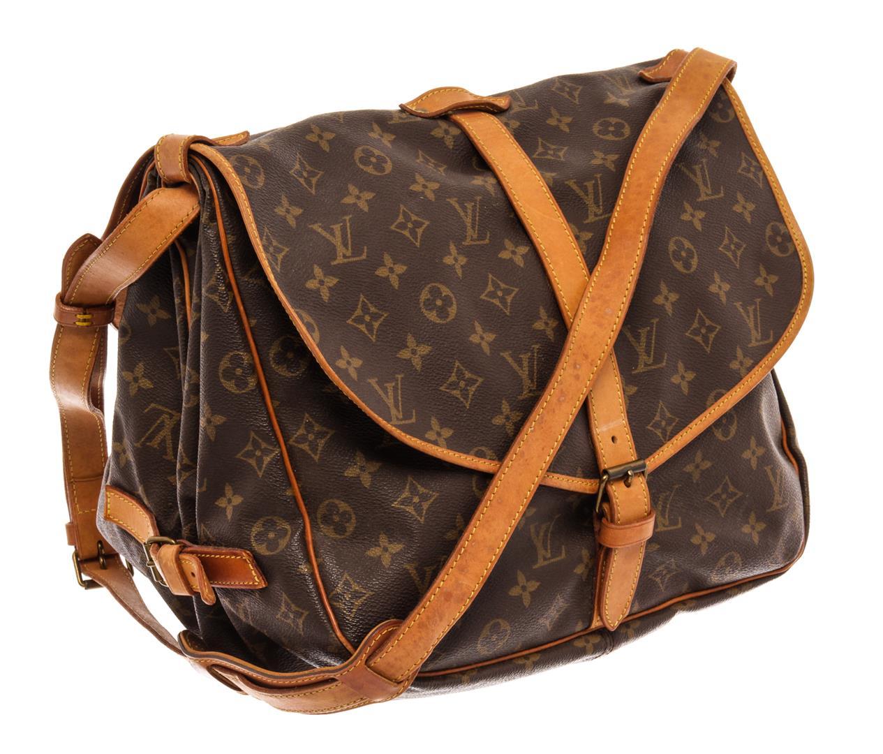 Louis Vuitton Brown Monogram Canvas Saumur 35 Messenger Bag