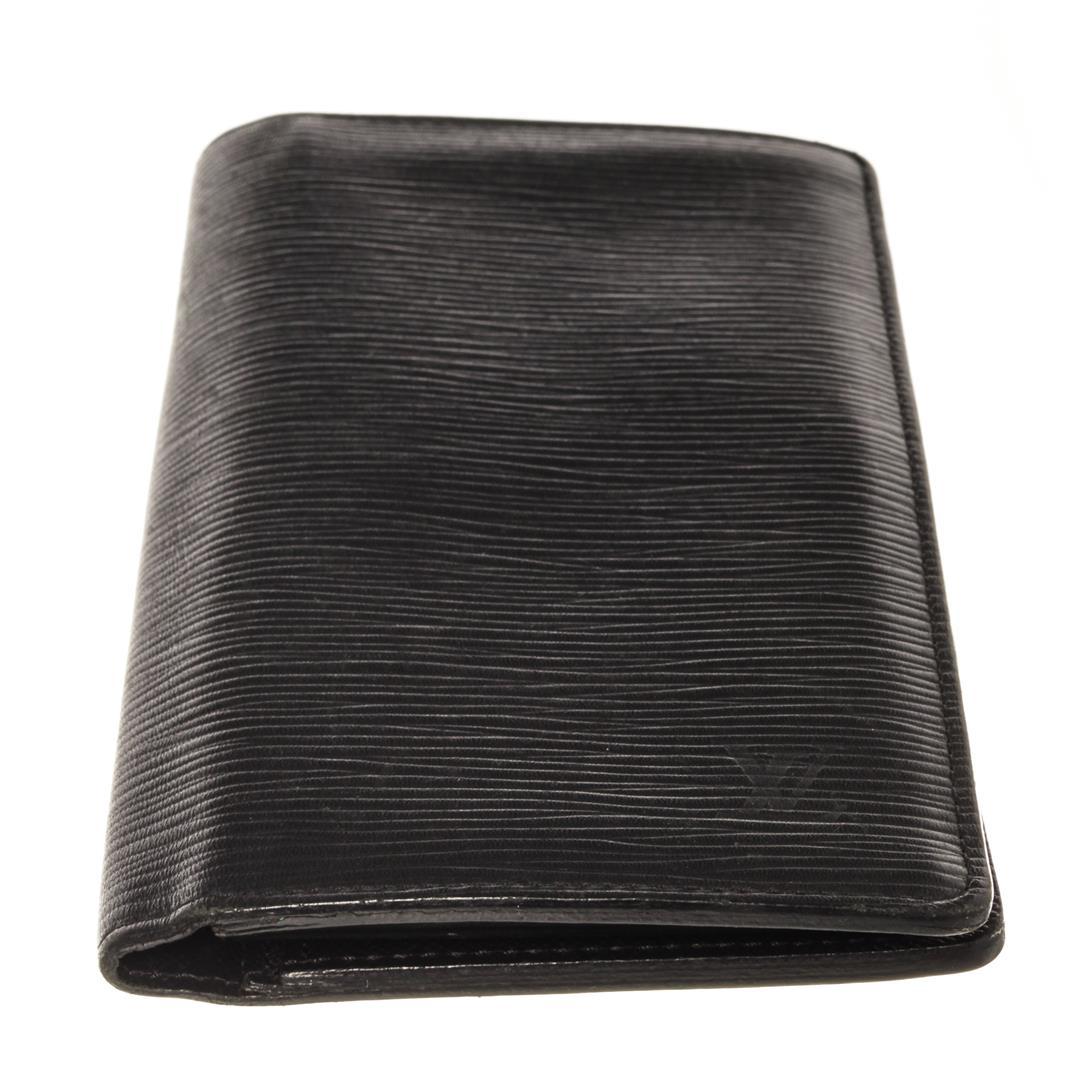 Louis Vuitton Black Epi Leather Brazza Wallet