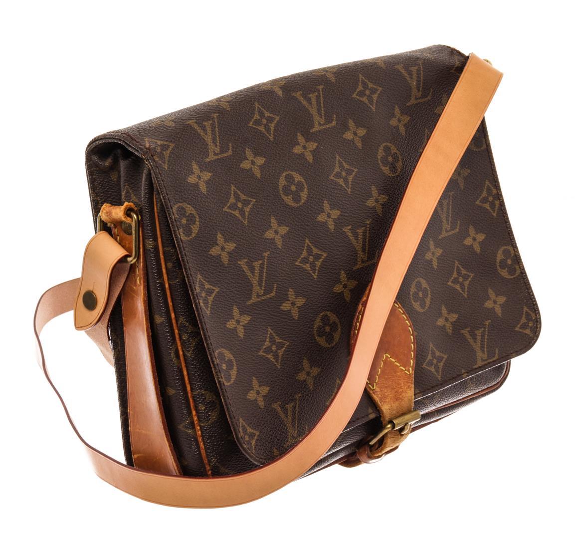 Louis Vuitton Brown Monogram Leather Cartouchiere GM Messenger Bag