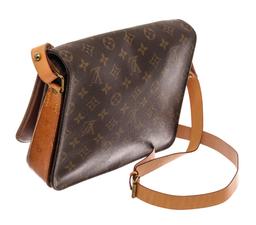 Louis Vuitton Brown Monogram Leather Cartouchiere GM Messenger Bag