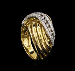 0.73 ctw Diamond Ring - 14KT Two-Tone Gold