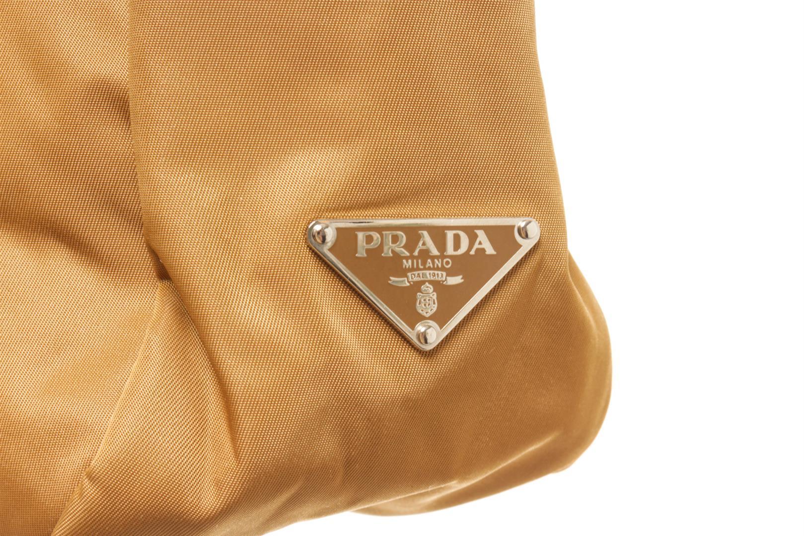 Prada Brown Nylon Tote Bag