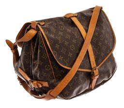 Louis Vuitton Brown Monogram Canvas Saumur 35 Messenger Bag