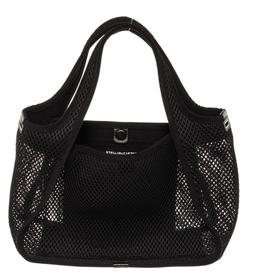 Stella McCartney Black Canvas Net Alter Tote Bag