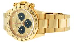 Rolex Mens 18K Yellow Gold "Paul Newman" Champagne Dial Daytona 40MM With Rolex