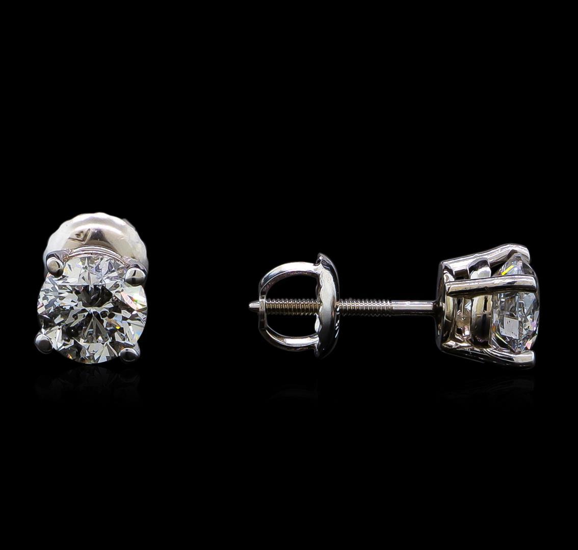 1.43 ctw Diamond Stud Earrings - 14KT White Gold