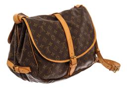 Louis Vuitton Brown Monogram Canvas Saumur 35 Shoulder Bag