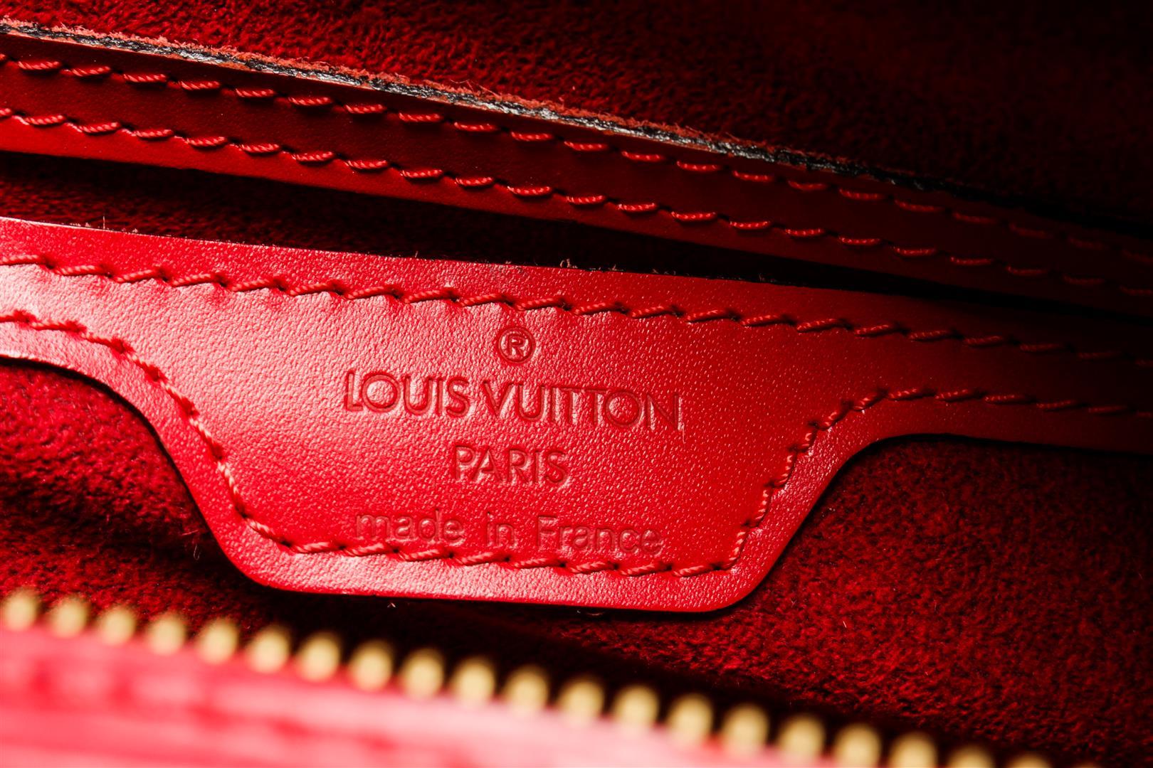 Louis Vuitton Red Epi Leather Soufflot Tote Bag