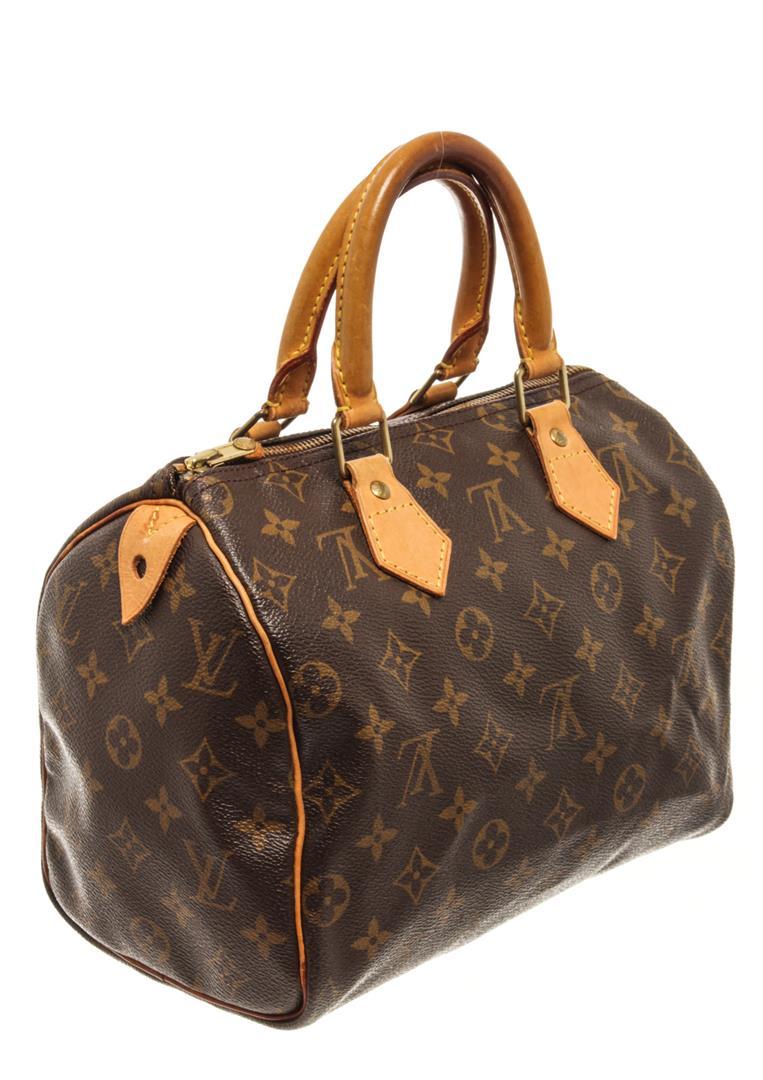 Louis Vuitton Brown Monogram Speedy 25 Handbag