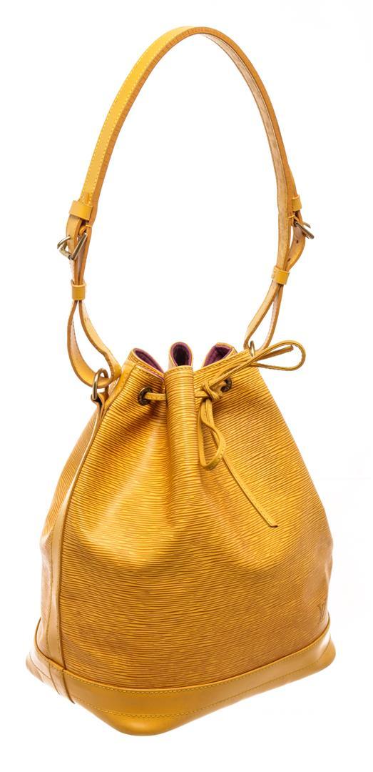 Louis Vuitton Yellow Leather Noe Shoulder Bag