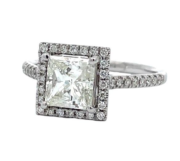 1.51 ctw Diamond Ring - 14K White Gold