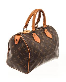 Louis Vuitton Brown Monogram Speedy 25 Satchel Bag