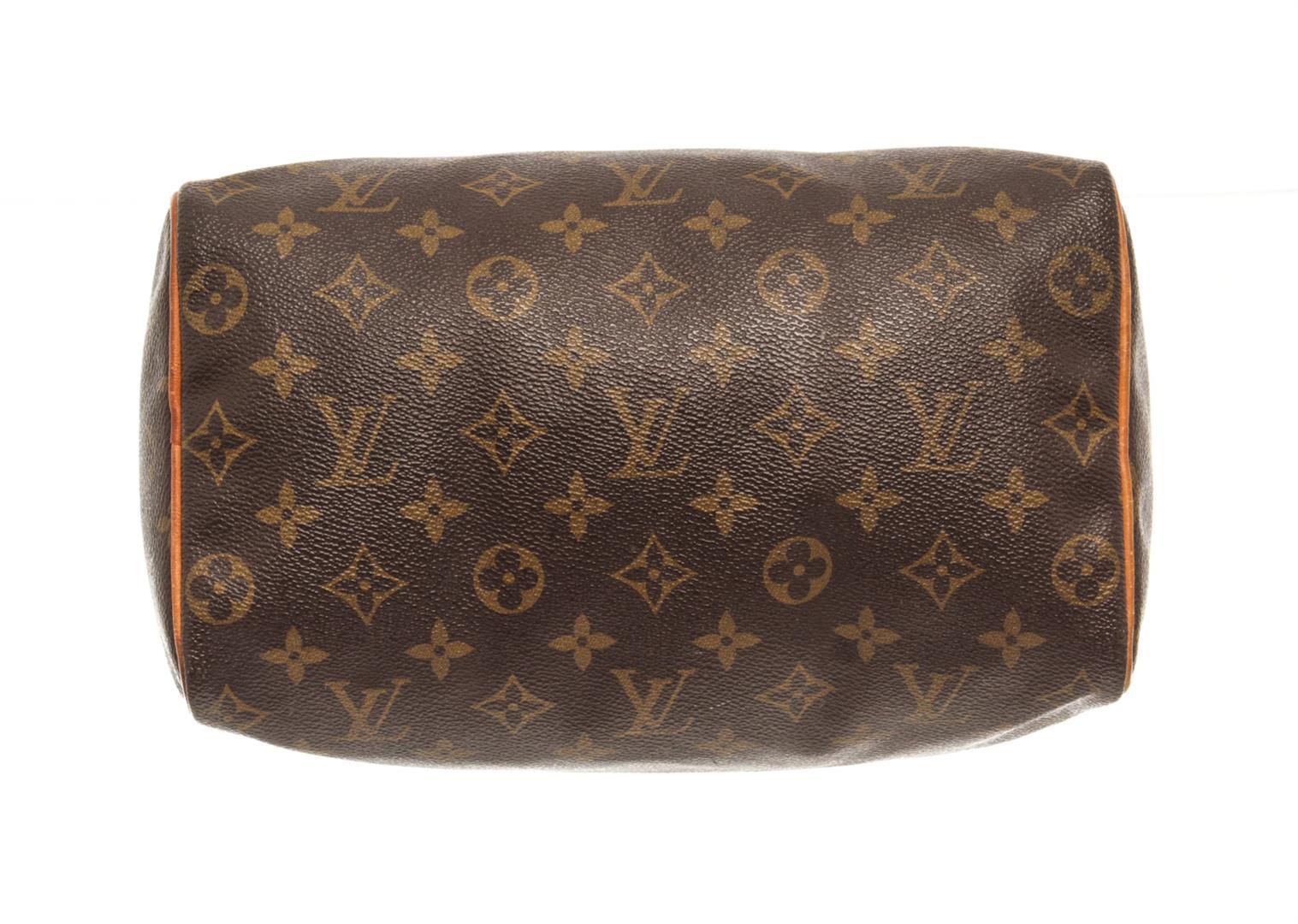 Louis Vuitton Brown Monogram Speedy 25 Satchel Bag