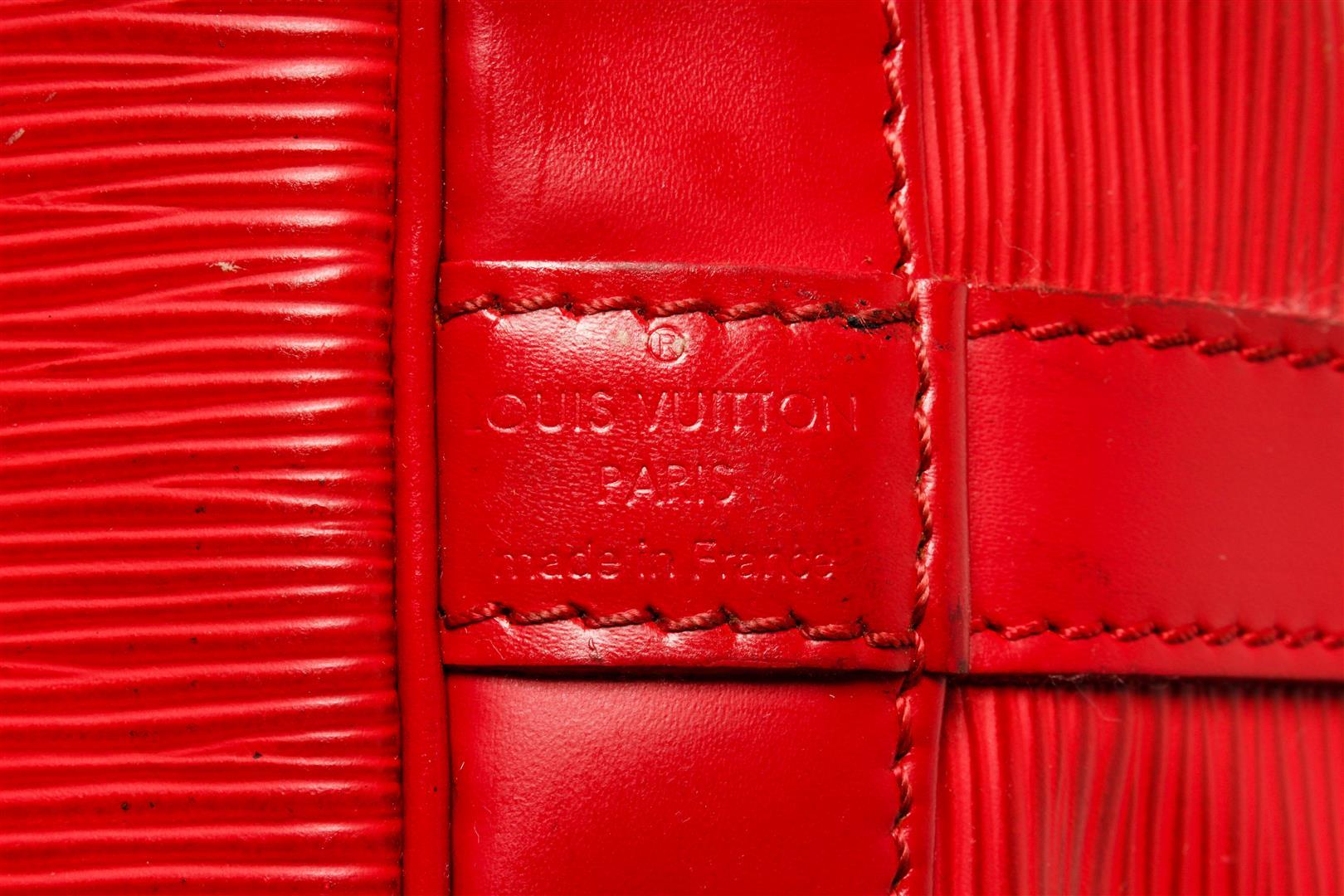 Louis Vuitton Red Epi Leather Petit Noe Bag