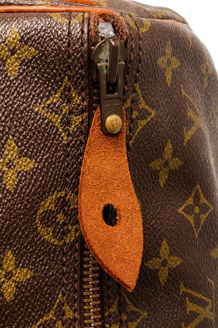 Louis Vuitton Brown Monogram Canvas Keepall 55 Travel Bag