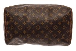 Louis Vuitton Brown Monogram Canvas Speedy 30 Satchel Bag