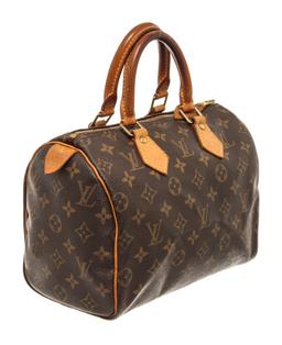 Louis Vuitton Brown Monogram Speedy 25 Satchel Bag