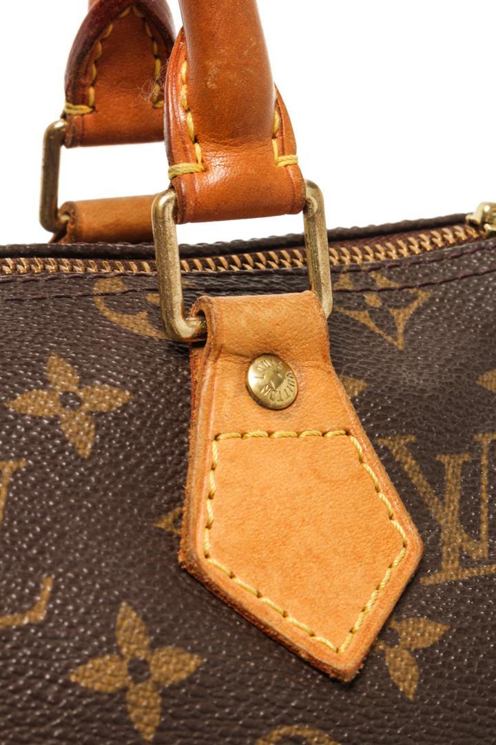 Louis Vuitton Brown Monogram Speedy 25 Satchel Bag