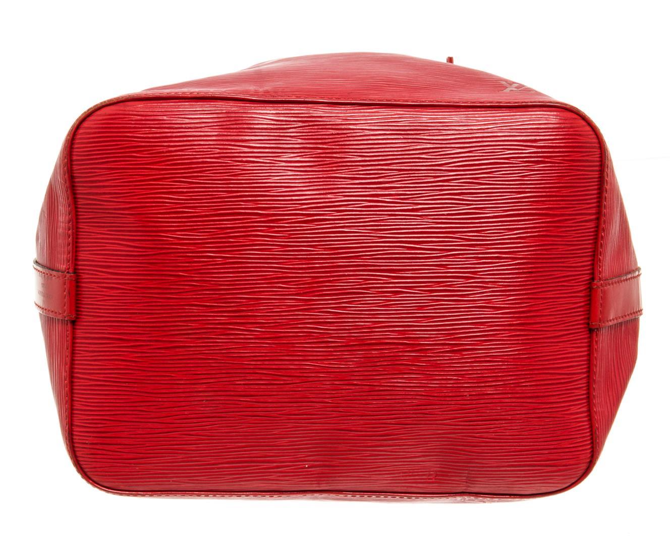 Louis Vuitton Red Epi Leather Noe PM Bag