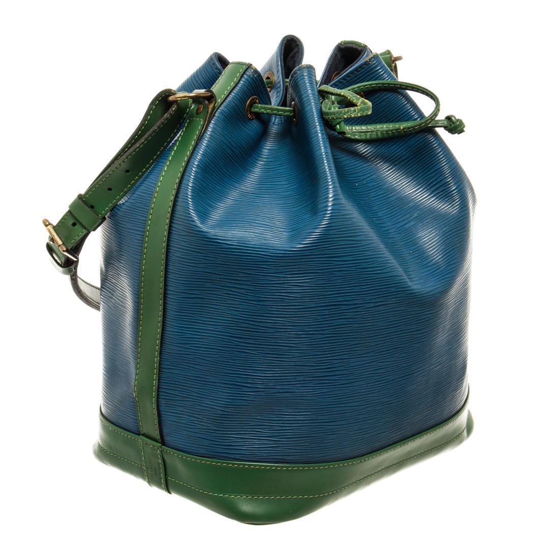 Louis Vuitton Blue & Green Epi Leather PM