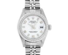 Rolex Ladies Quickset Stainless Steel White Arabic 26MM Date Wristwatch