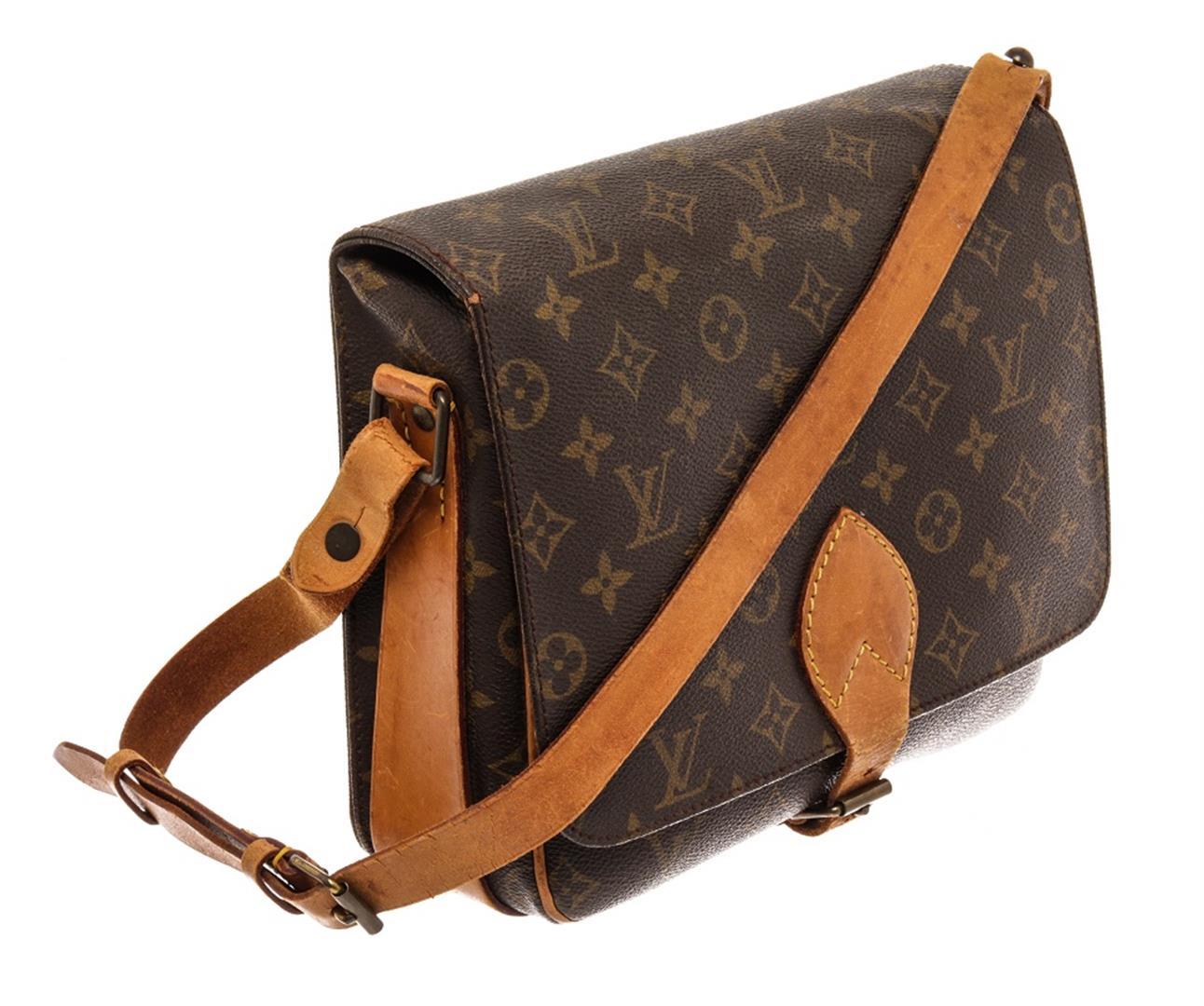 Louis Vuitton Brown Monogram Cartouchiere GM Messenger Bag