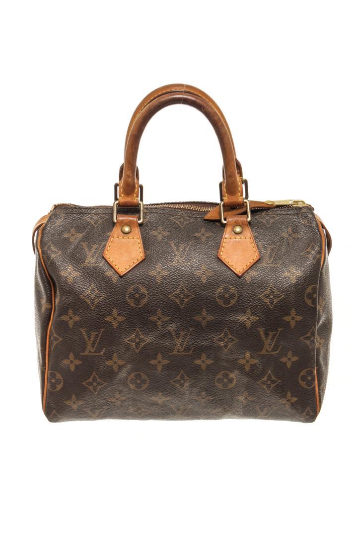 Louis Vuitton Brown Monogram Speedy 25 Satchel Bag